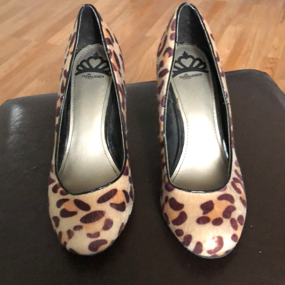 Fergalicious Cheetah Print heels